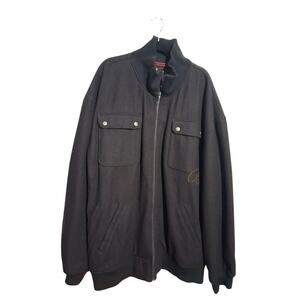 Vintage A. Tiziano Wool Mens sz 5X Preppy Classic Gorpcore Casual Bomber Jacket‎